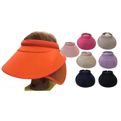 Large Extendable Wide Brim Sun UV Protect Cover Lady Deluxe Visor Hat Cap  eb-96103995